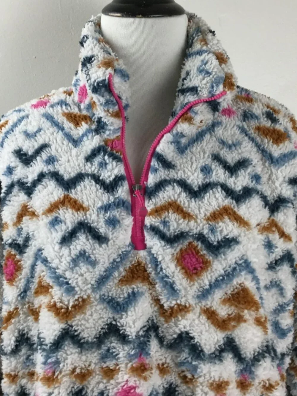 Eddie Bauer Half-Zip Fleece Pullover Top m